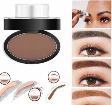 Eyebrow Powder Stamp Tint Stencil Kit Cosmetics Professional Makeup Waterproof Eye Brow Stamp Lift Eyebrow Enhancers Stencil Kit Sisters and brothers jewelry