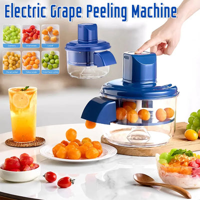 Automatic Electric Grape Peeler Electric Rechargeable Fruit Peeling Machine Hands-Free Skin Remover Home Kitchen Supplies Kitchen Gadgets Sisters and brothers jewelry